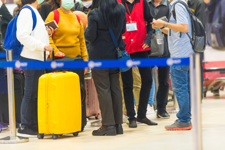 קורונה בשדה התעופה, אילוסטרציה