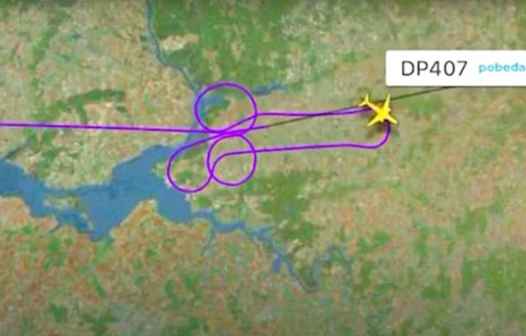 המסלול שביצעו הטייסים הרוסים בשמיים