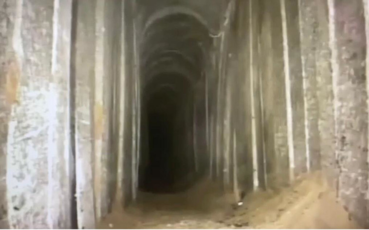 המנהרה הענקית שנחפרה על ידי חמאס