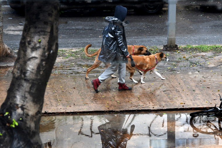 גשם בתל אביב