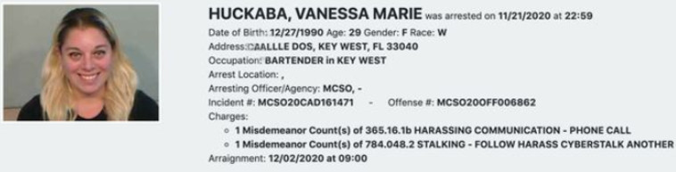 מתוך דו''ח המעצר של ונסה האקבה 