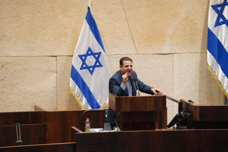 Ayman Odeh speaks in plenary (Photo: Knesset Spokeswoman, Danny Shem Tov)