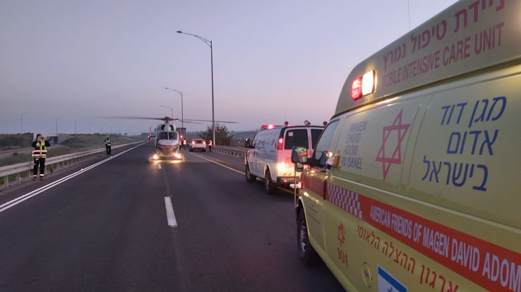 פינוי פצוע בתאונת דרכים