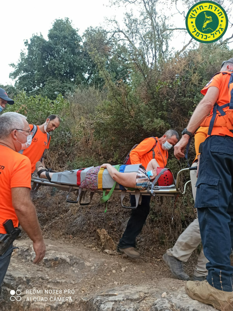 חילוץ מטיילת בגליל