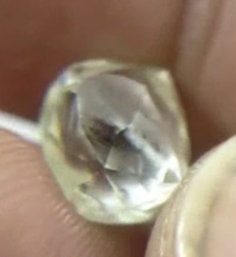 היהלום המצא החקלאי באדמה