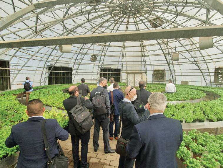 אנשי עסקים ישראליים בסיור בפרויקט Sustainable cities בדובאי 