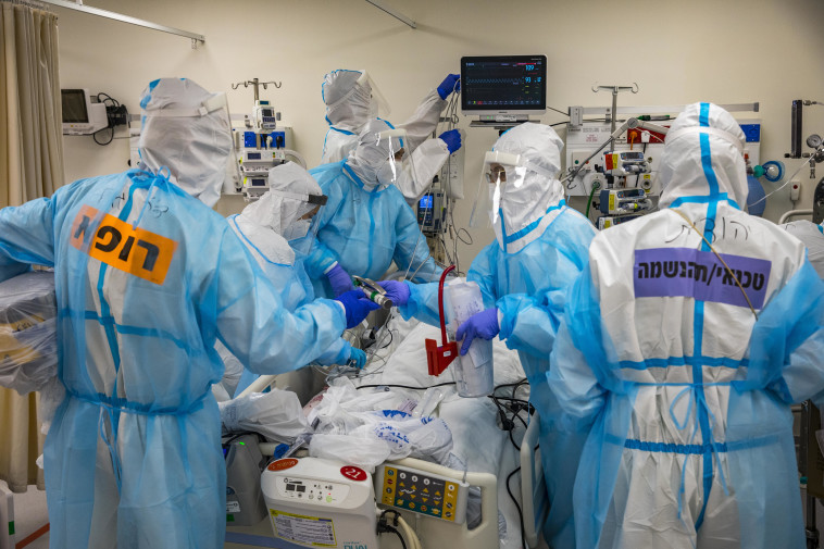 מחלקת קורונה בבית החולים שערי צדק