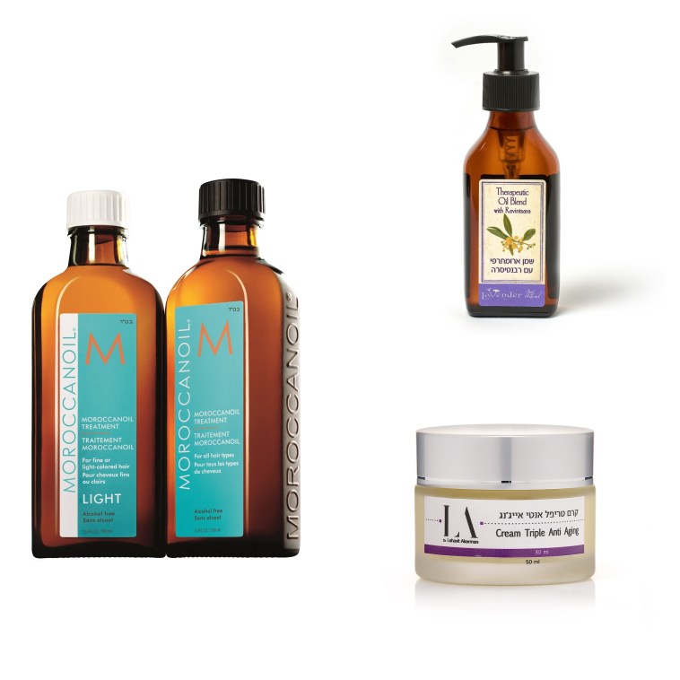 Moroccanoil 160 שקלים. לבנדר 68 שקלים. דר להבית אקרמן 400 ש''ח