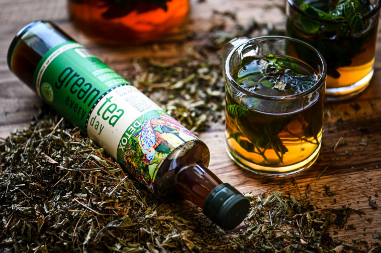 תמצית תה ירוק גרינטי להכנת משקה חם, קר או תוסס. 49.90 שקלים