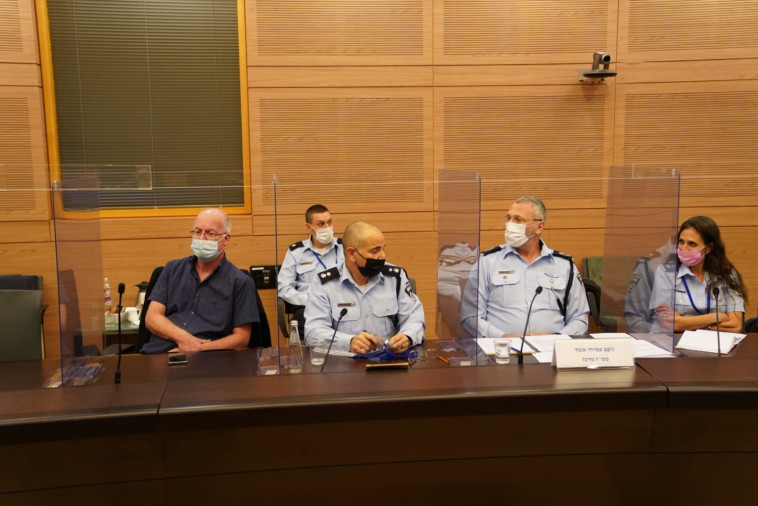 Police representatives for discussion in the Interior Committee (Photo: Knesset Spokeswoman, Danny Shem Tov)