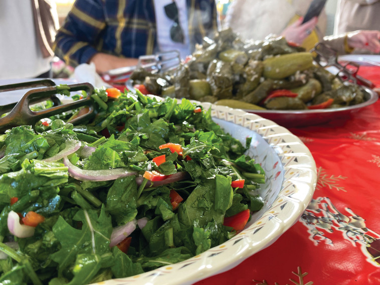 ארוחה בדיר חנא (צילום: מיטל שרעבי)