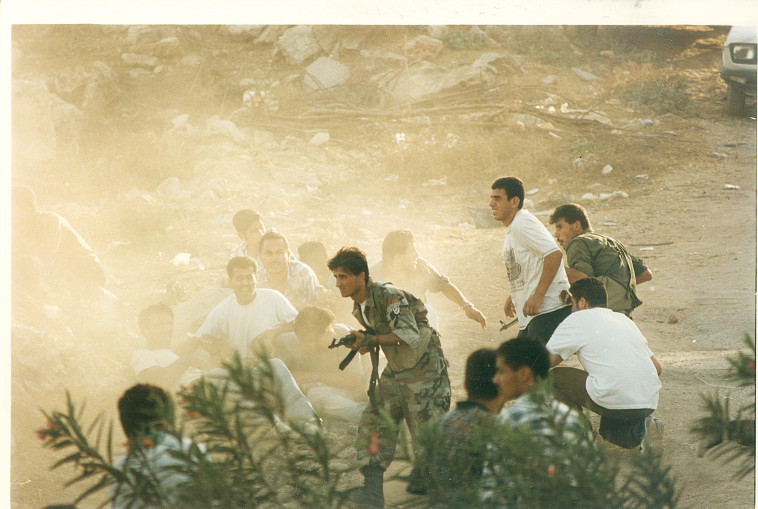 מהומות מנהרת הכותל, 1996 (צילום: פלאש 90)