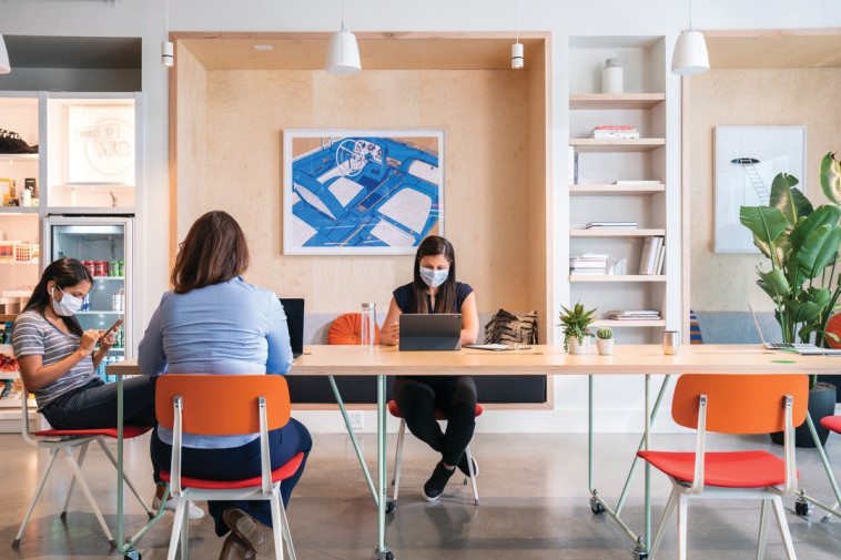 מתחם ווי וורק בזמן הקורונה WEWORK 