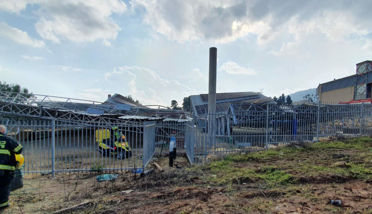 The roof that collapsed (Photo: MDA operational documentation)