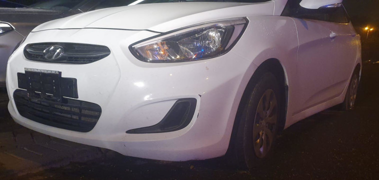 ניידת משטרה שניזוקה בהפרות הסדר בירושלים