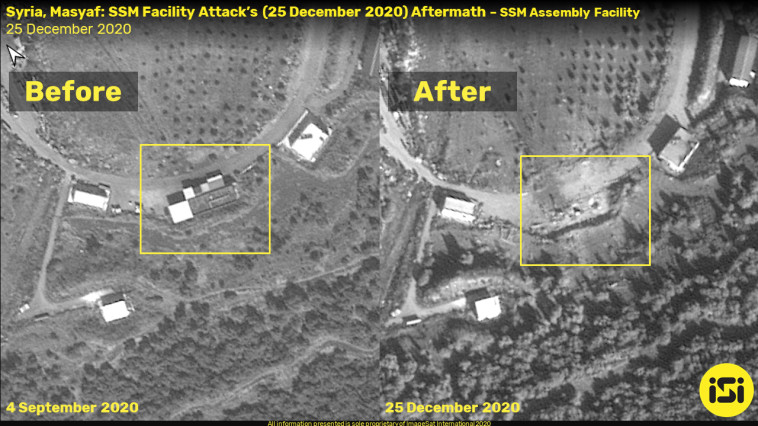 Attack site in Syria (Photo: (ImageSat International (ISI))