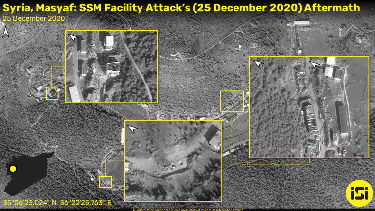 Attack site in Syria (Photo: ImageSat International (ISI))