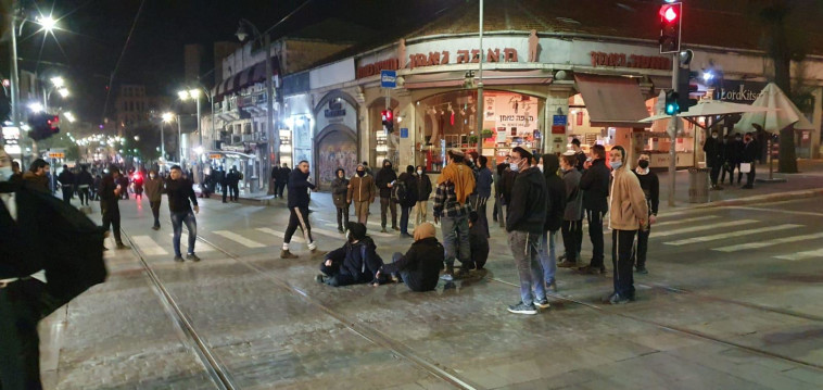 הפגנה בירושלים במחאה על התאונה בה נהרג הנער אהוביה סנדק ז''ל