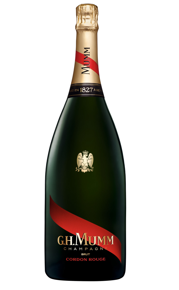 שמפנייה G.H. Mumm Cordon Rouge, מום. מחיר: 225 שקל