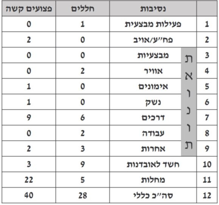סיכום נתוני חללי צה''ל ל-2020