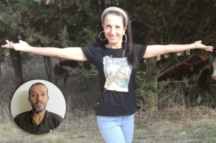 אסתר הורגן מימין, הרוצח מוחמד כבהא בתמונה הקטנה