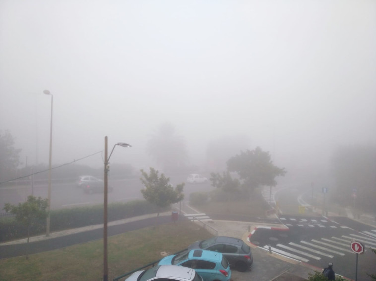 ערפל בתל אביב