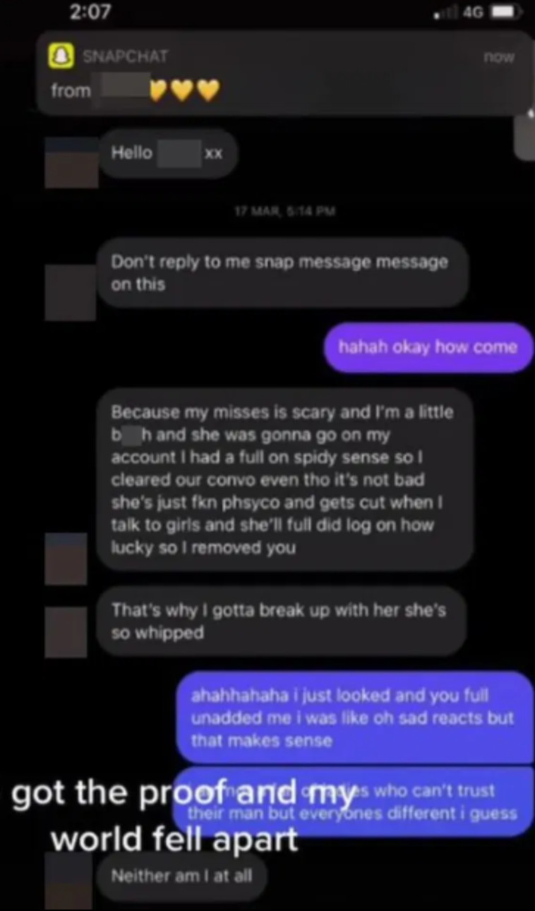 השיחה בין בן הזוג הבוגד למאהבת