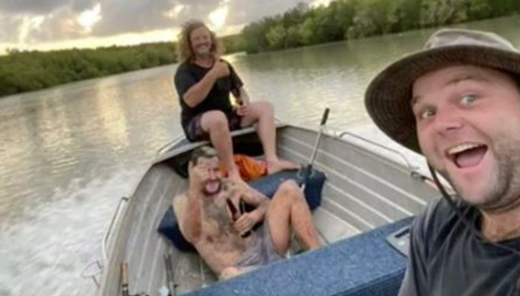 מתוך רגעי החילוץ של העבריין מהנהר