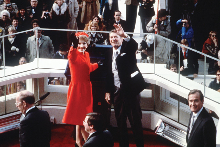 ננסי רייגן עם בעלה רונלד