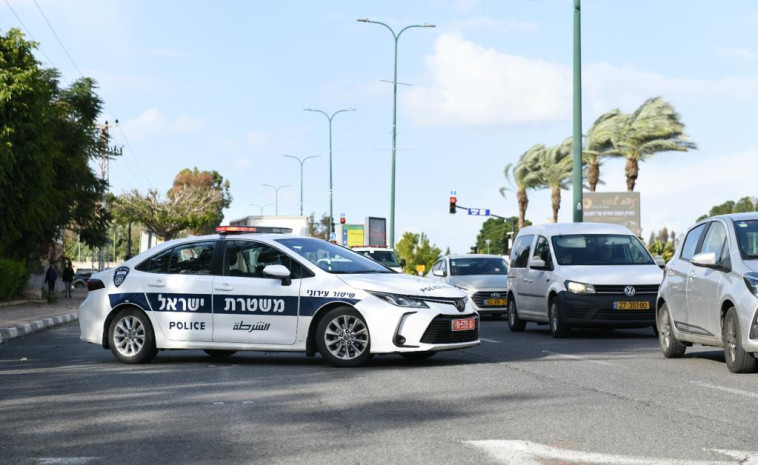 מחסום משטרה לאכיפת הסגר