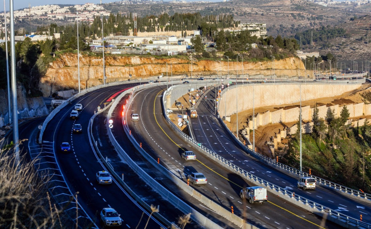 נתיבי הנסיעה החדשים ביציאה מירושלים לכביש 1