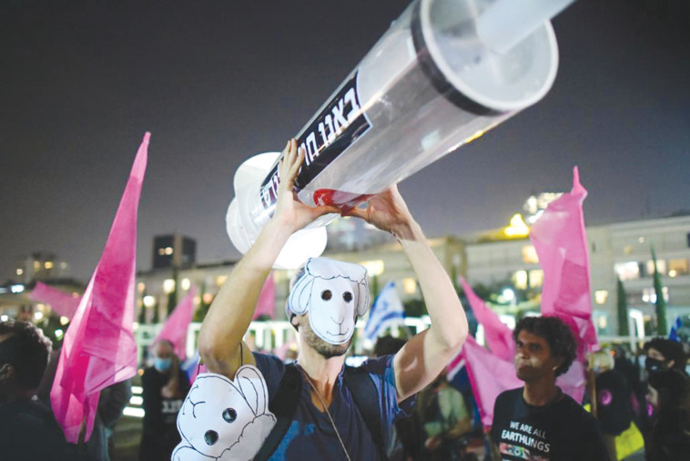 הפגנת מתנגדי חיסונים