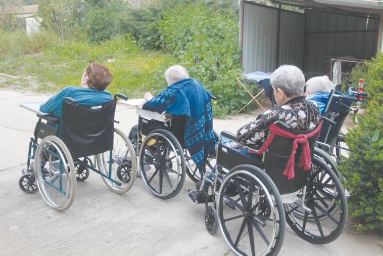 נכים קשישים בכיסא גלגלים (צילום: יוסי אלוני)