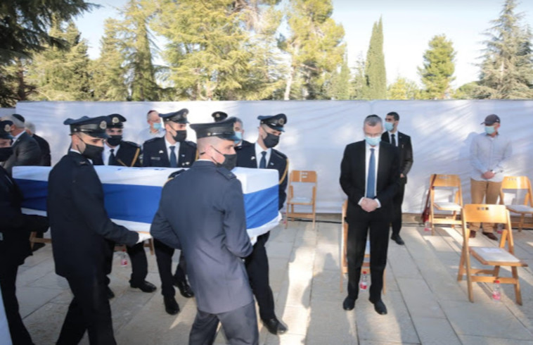 The funeral of the late Shlomo Hillel (Photo: Knesset Spokeswoman, Yossi Zamir)