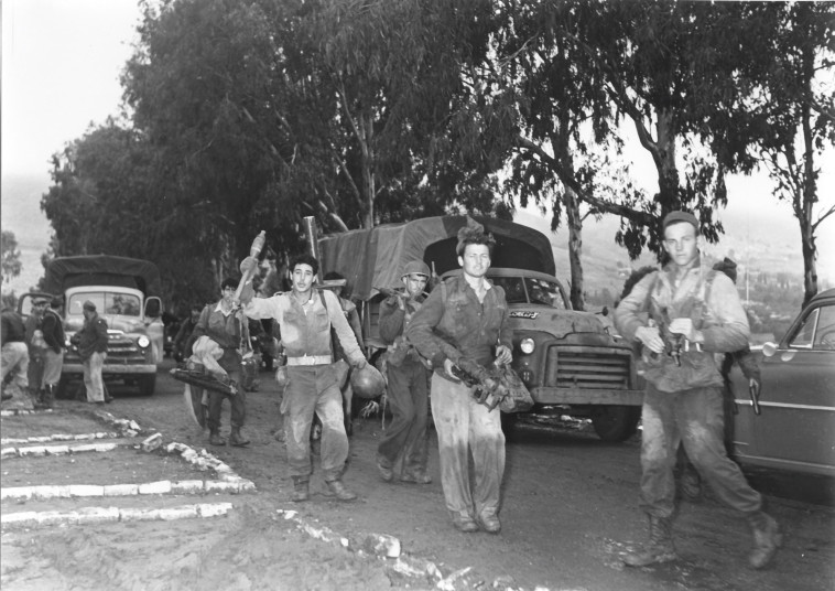 יחידה 101 בפעולה סמוך לכנרת, 1955