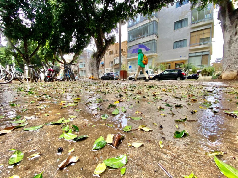 מזג אוויר סוער בתל אביב