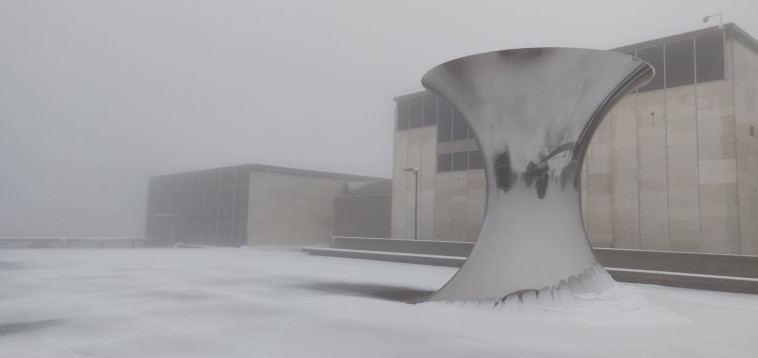 מוזיאון ישראל בירושלים בשלג