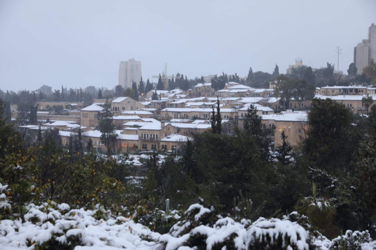 שלג בירושלים (צילום: מארק ישראל סלם)