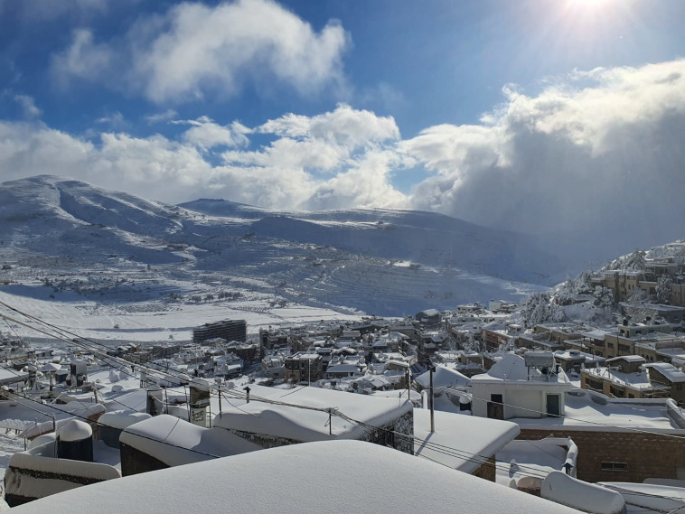 שלג במג'דל שמס