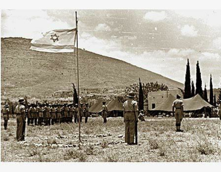 לוחמי גולני במסדר צבאי באזור יבניאל