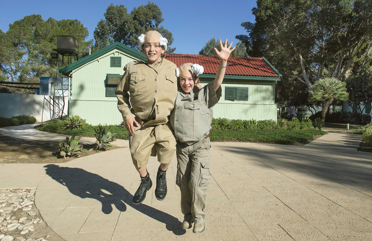 פורים בצריף בן גוריון (צילום: חנן אפשטיין)