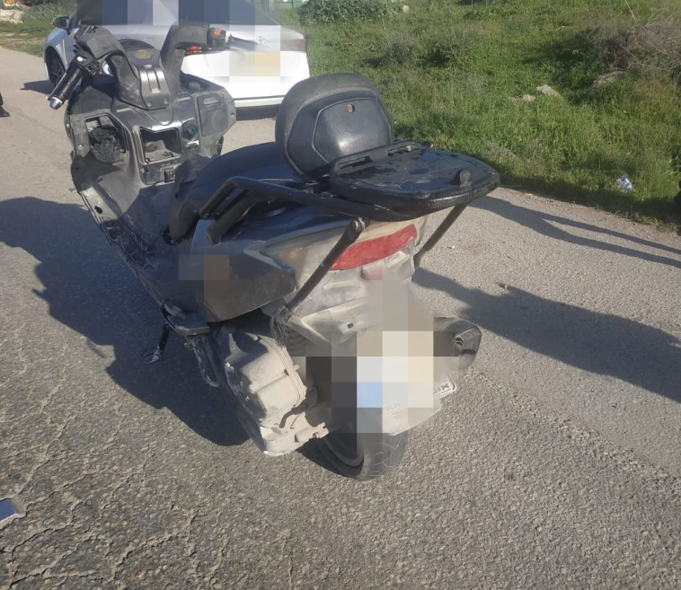 זירת התאונה בפתח תקווה