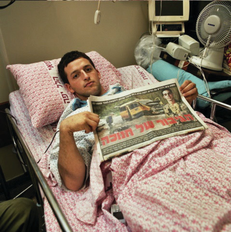 דרור בבית החולים לאחר הפציעה