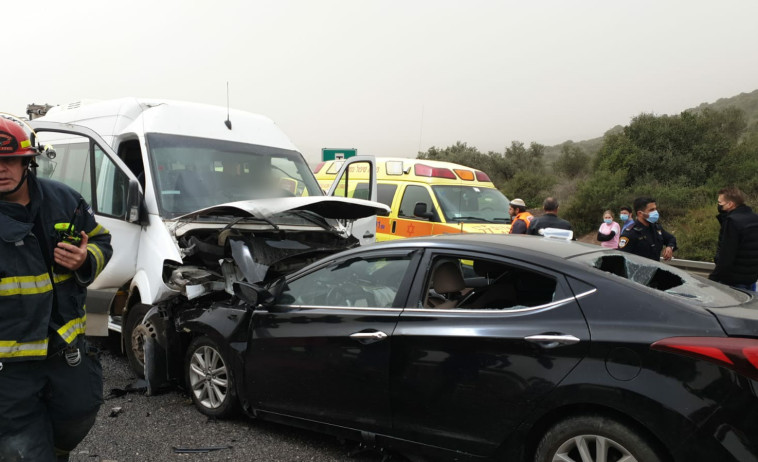 זירת האירוע בצומת חנניה