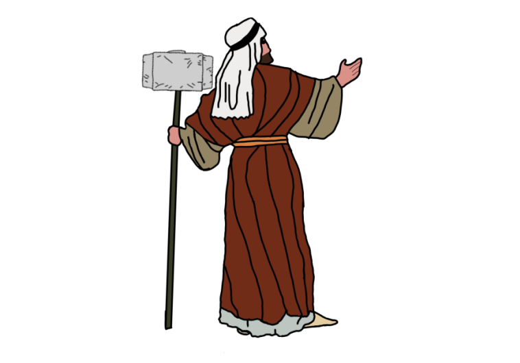 משה רבנו עם הפטיש של ת'ור ממארוול