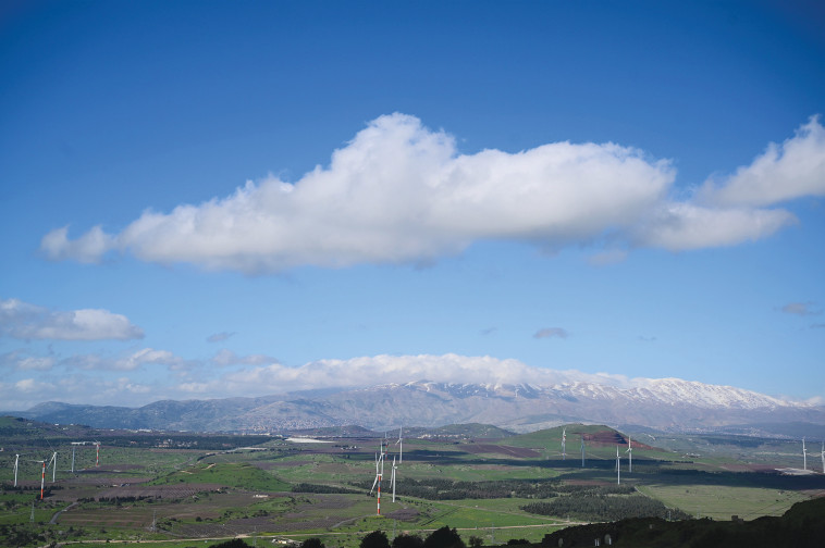 נוף רמת הגולן סמוך לגבול סוריה, ארכיון