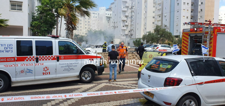 פיצוץ רכב בנתניה