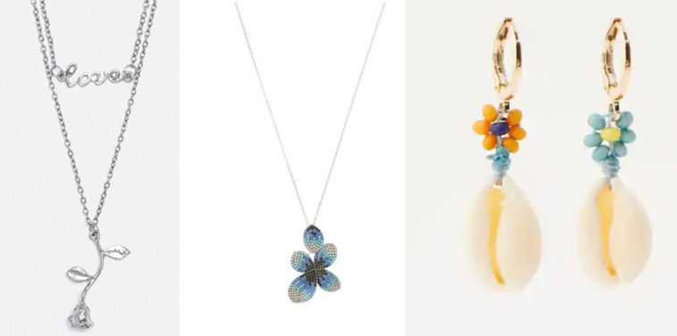 מימין - עגילים פול אנד בר - 25.90 שקל, שרשרת מגנוליה, שרשרת עדיקה - 15 שקל