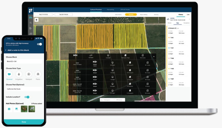 עבודה בשדה + האפליקציה של חברת פילדין