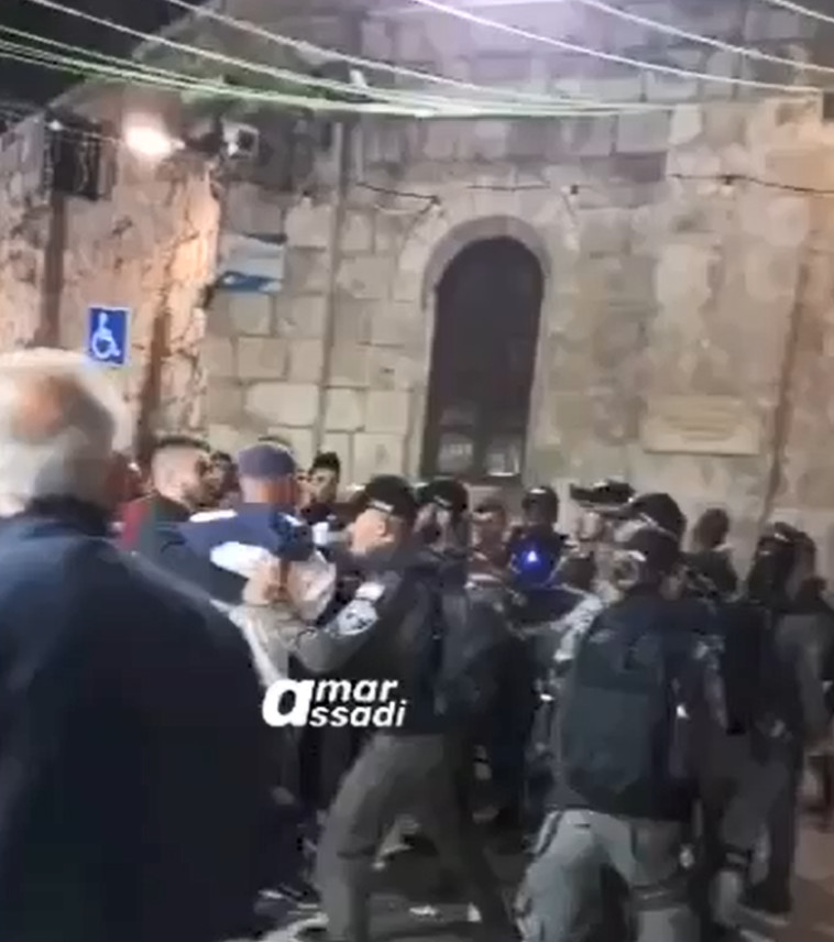 מהומות בשער שכם בירושלים (צילום: עמאר אסדי, חמ''ל)